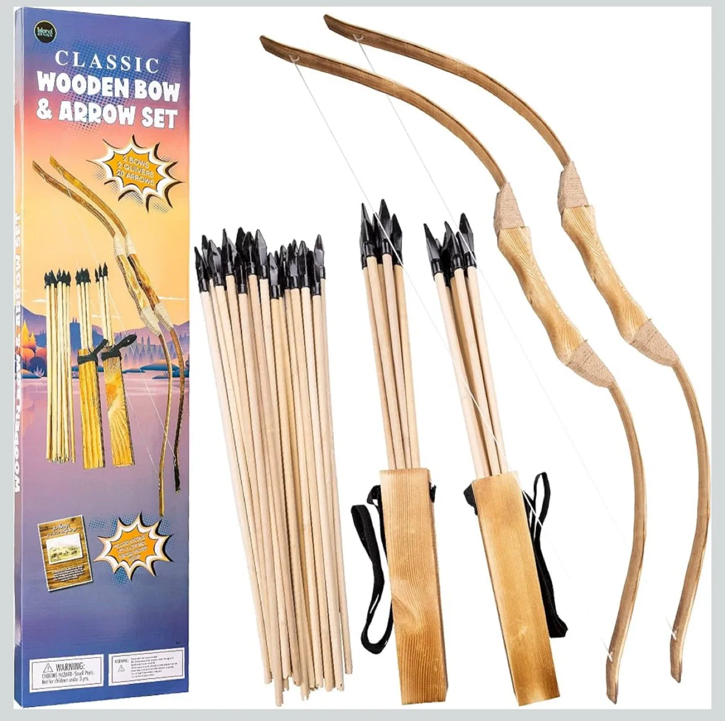 Classic Wooden Bow & Arrow Set image indicator(2)