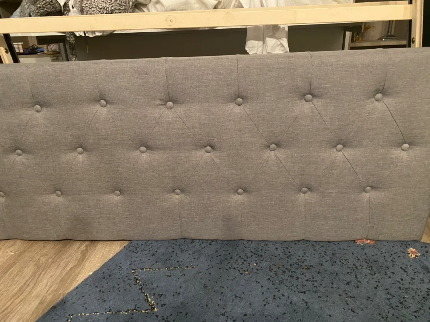 Queen bed Boards in Gray colour with Box spring