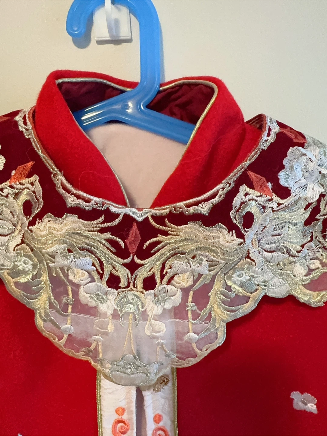 Red Chinese Traditional Embroidered Toddler Jacket - photo 3