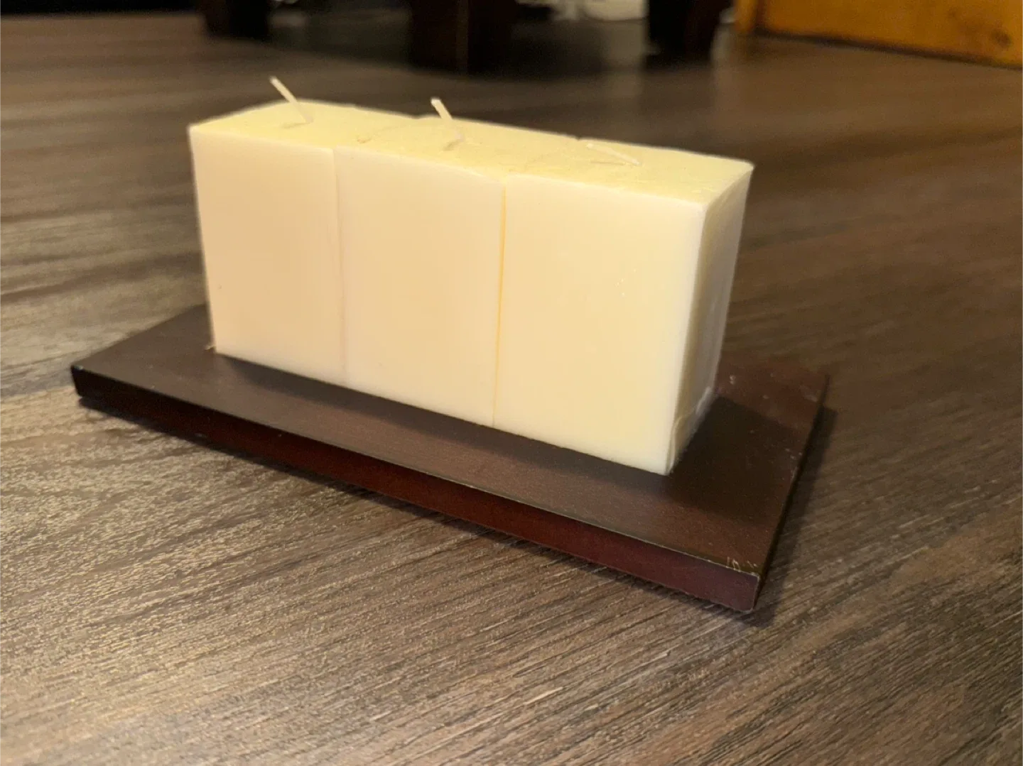 Cream Block Candle Set image indicator(2)