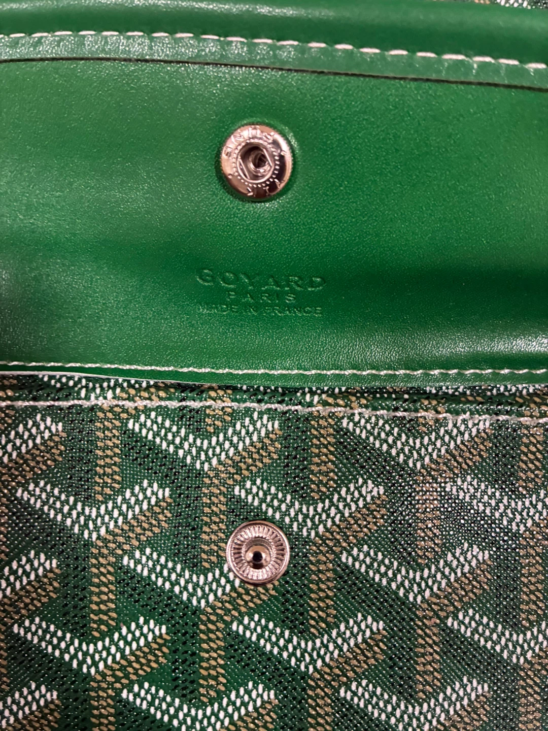 Goyard Green Tote Bag with Pouch - photo 3