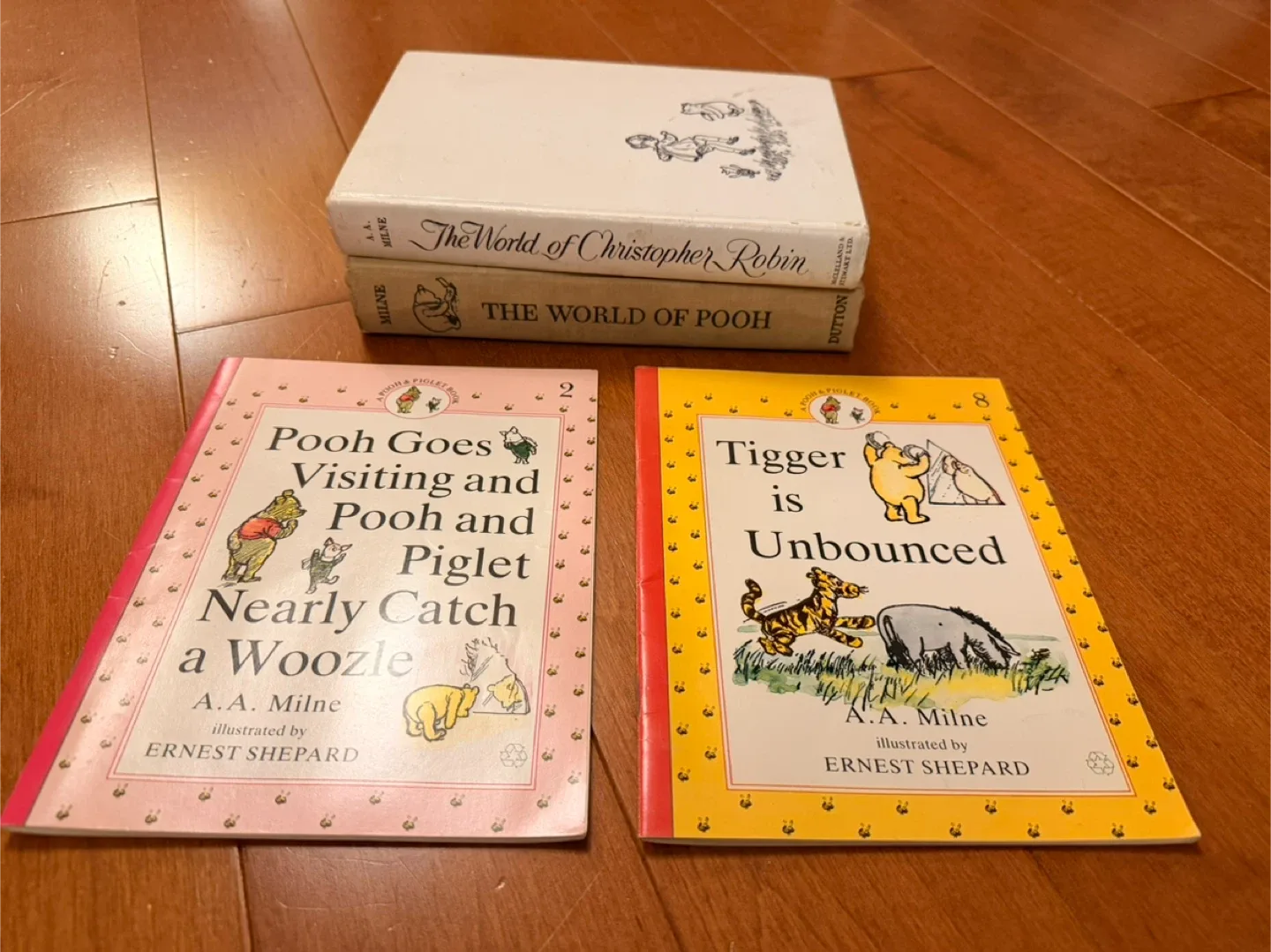 4 Vintage Collectible A.A. Milne's Winnie the Pooh Books