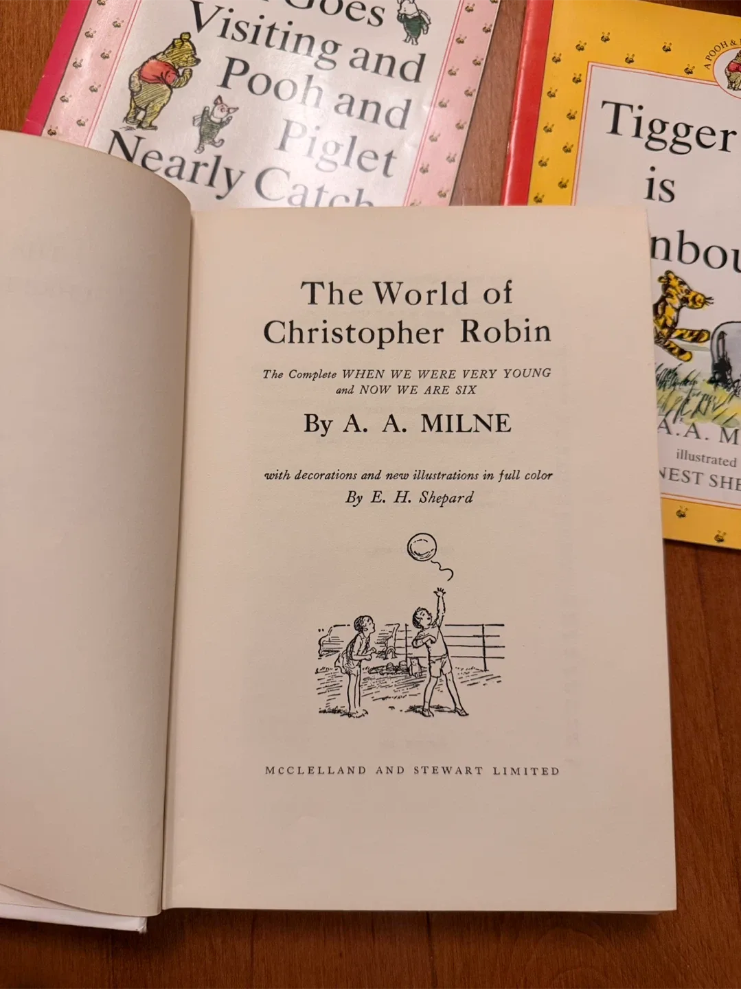 4 Vintage Collectible A.A. Milne's Winnie the Pooh Books image indicator(2)