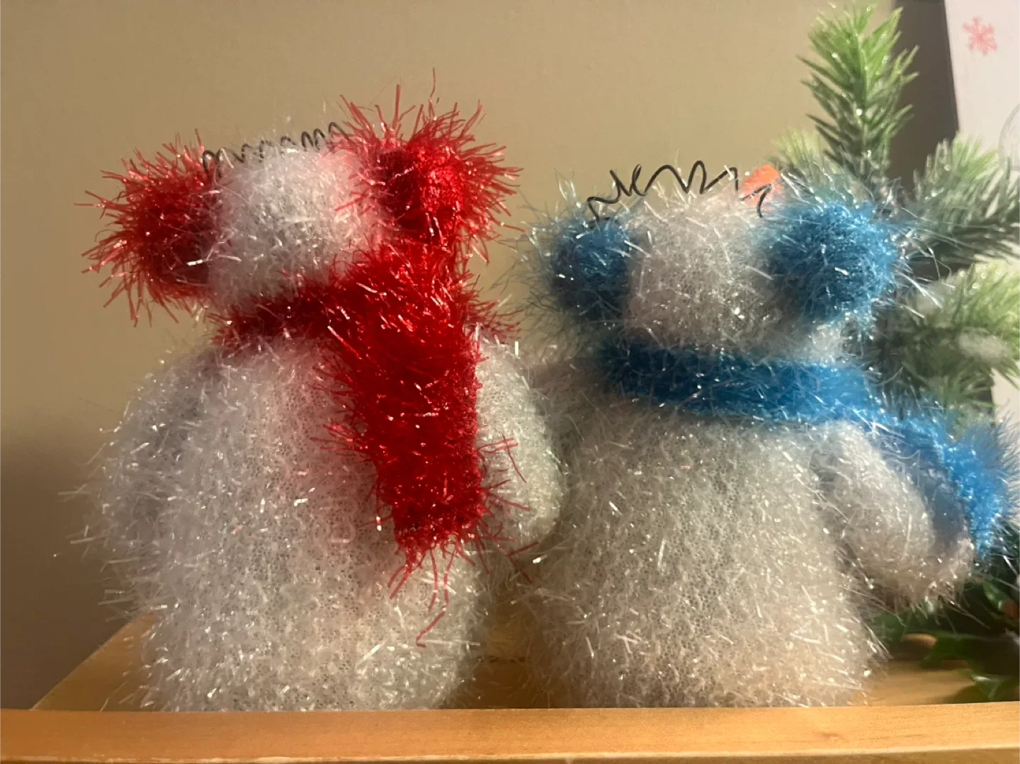 #Cleanout - Two Handmade Snowman Figurines image indicator(3)