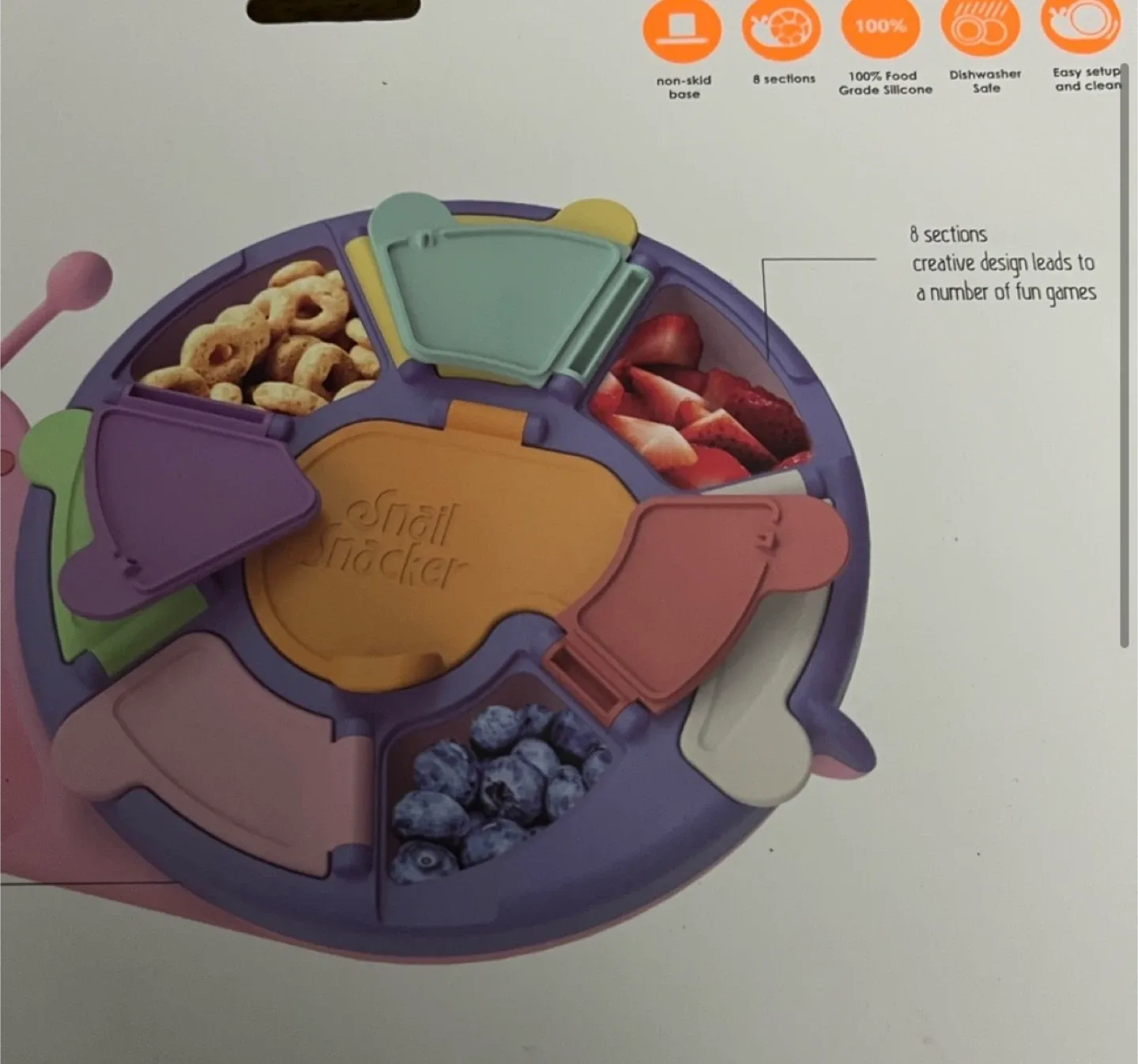 Bobaby Snail Snacker Baby Portable Snacker Box, New image indicator(3)