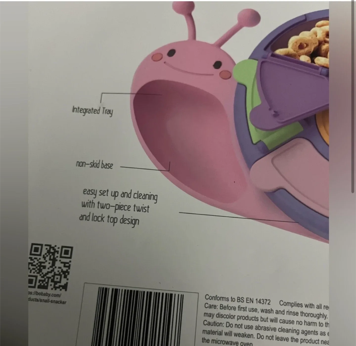 Bobaby Snail Snacker Baby Portable Snacker Box, New image indicator(2)