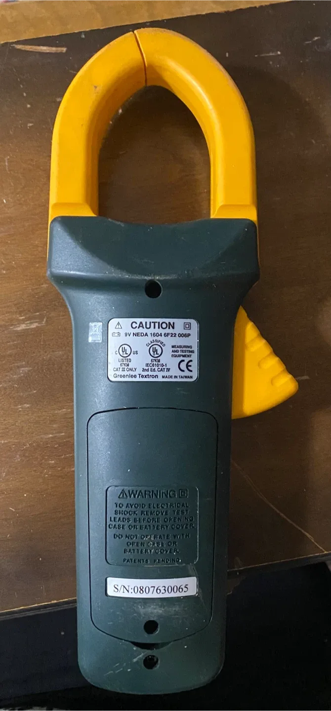 Greenlee CM-1350 Clamp Meter AC 1000A image indicator(2)