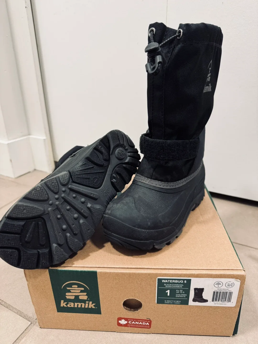 Kamik Waterbug 5 Kids' Winter Boots - Size 1