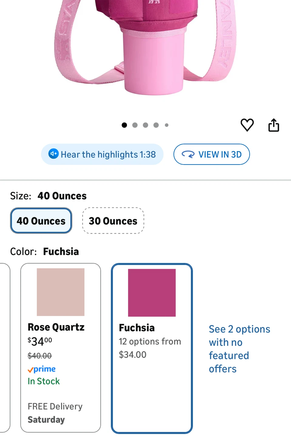 Stanley The All-Day Carry All 40 oz Fuchsia - photo 4