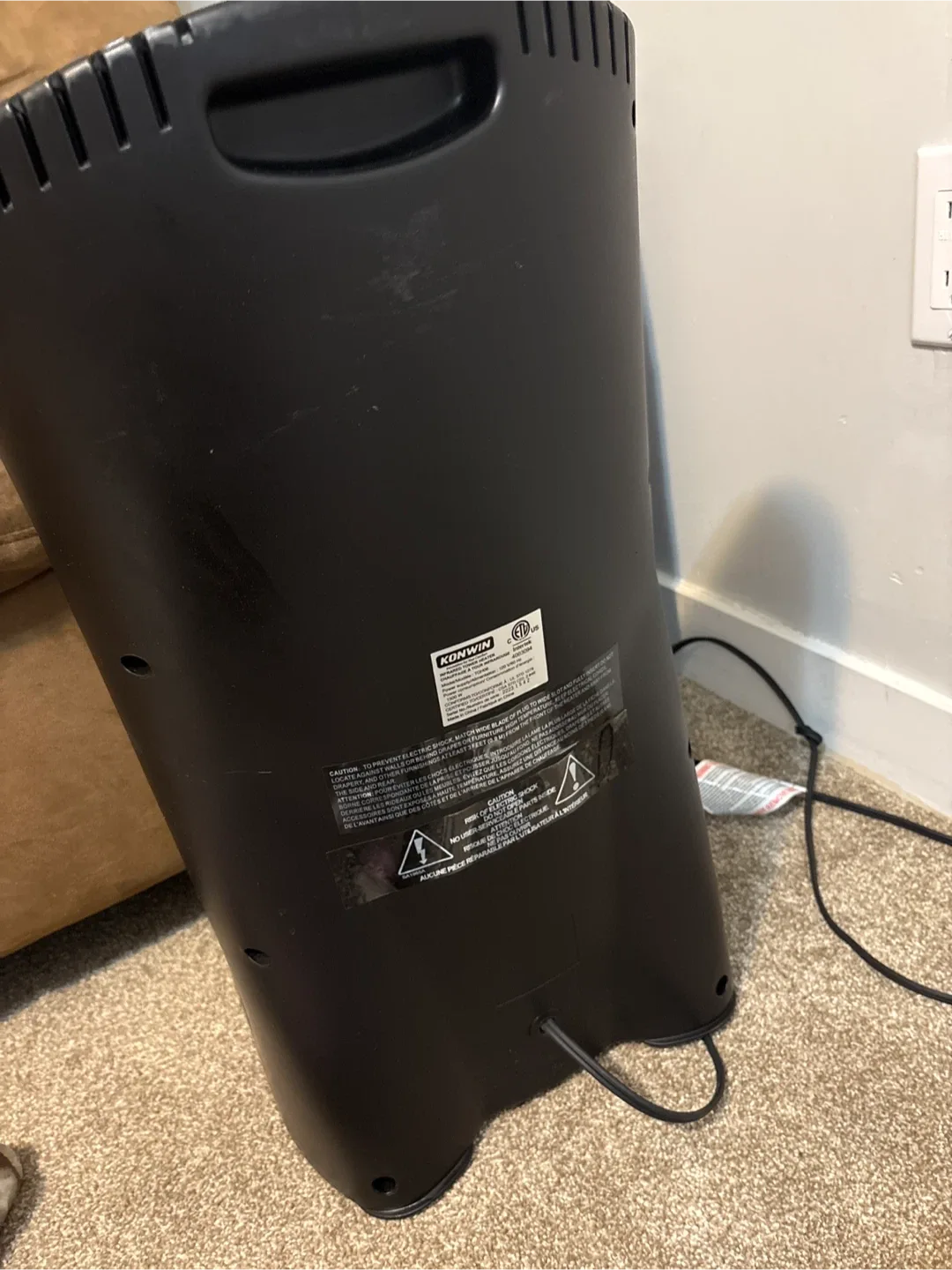 Konwin Black Heater image indicator(2)