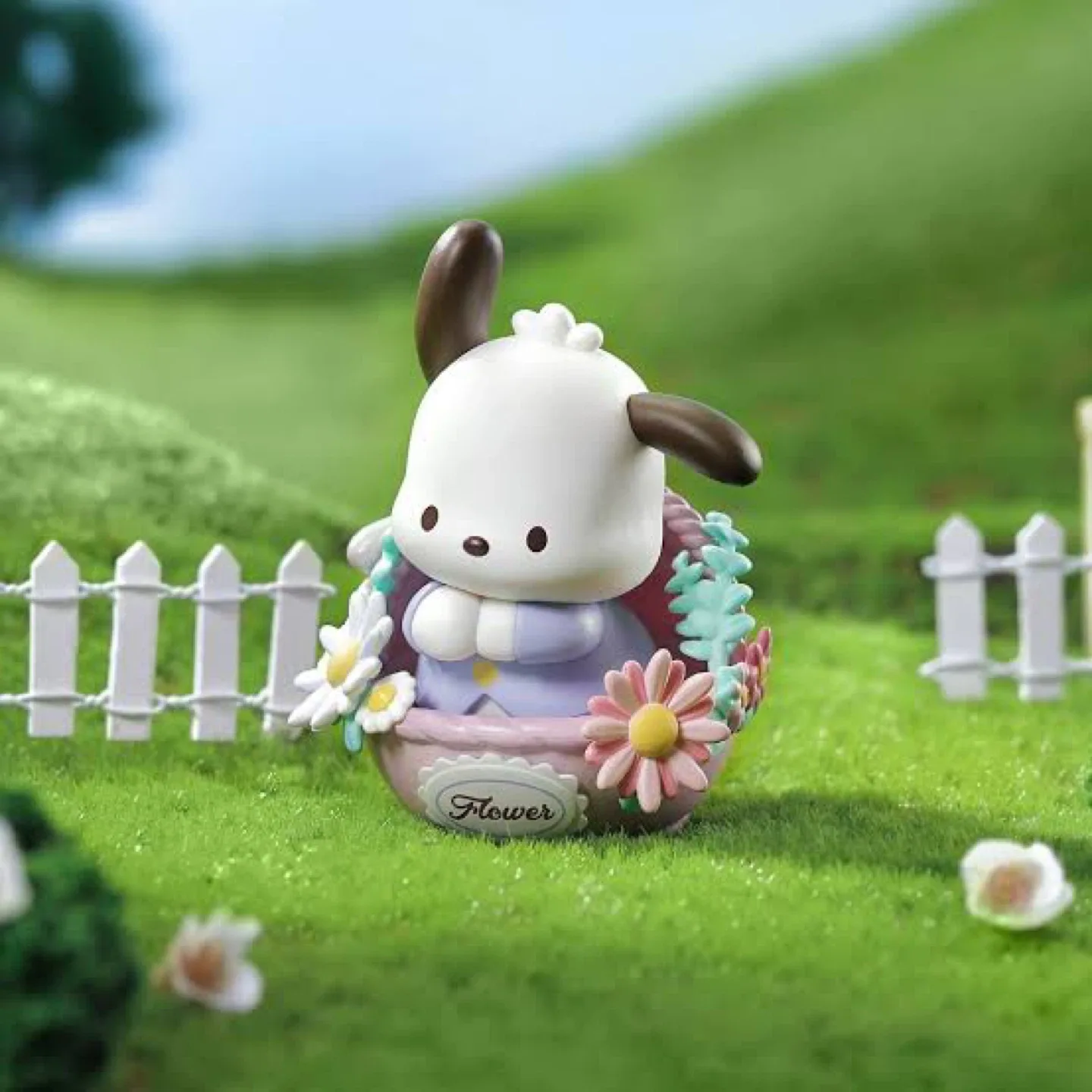 Pochacco Flower Basket Blind Box Figure Model image indicator(3)