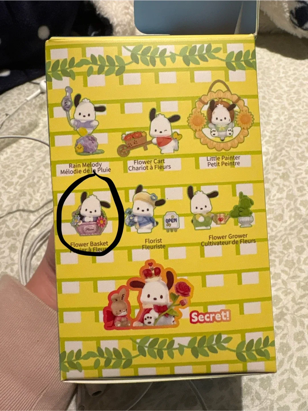 Pochacco Flower Basket Blind Box Figure Model image indicator(2)