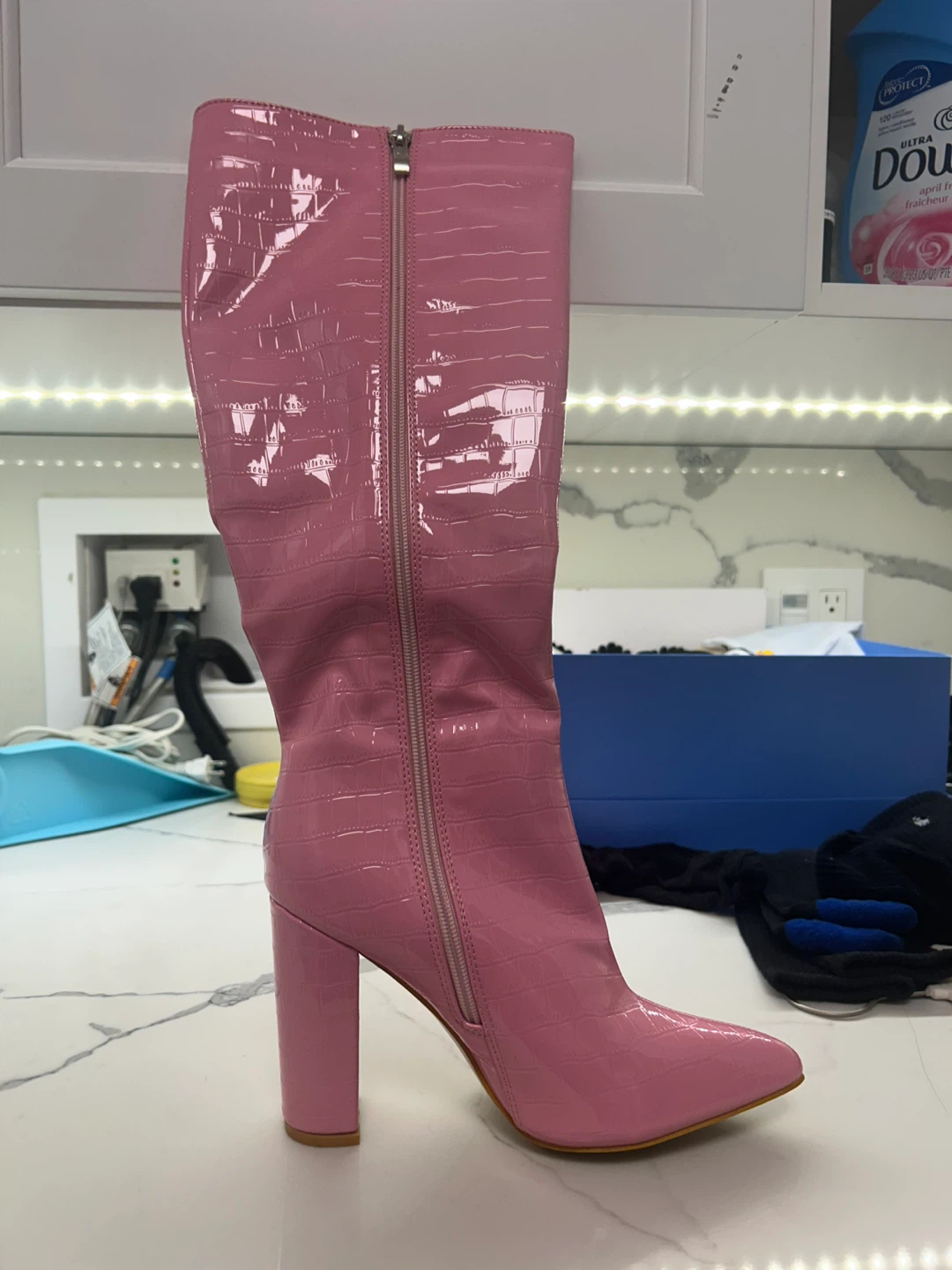 Pink Knee High Boots - photo 2