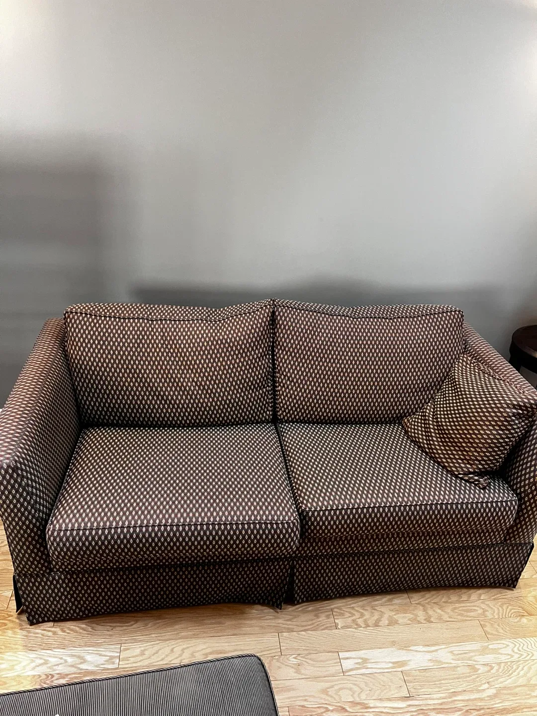 Patterned Two-Seat Sofa/bed