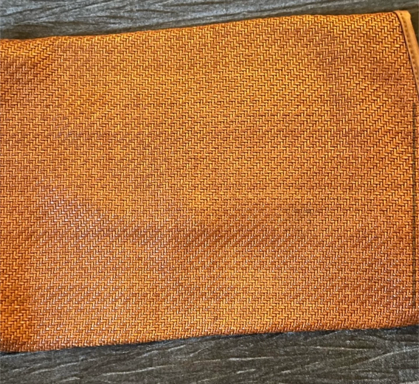 Vintage Brown Woven Clutch Purse made in Italy - photo 4