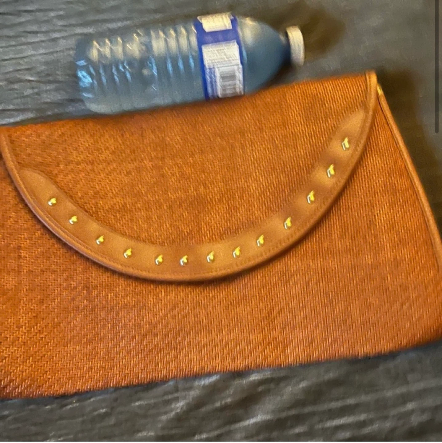 Vintage Brown Woven Clutch Purse made in Italy - photo 2