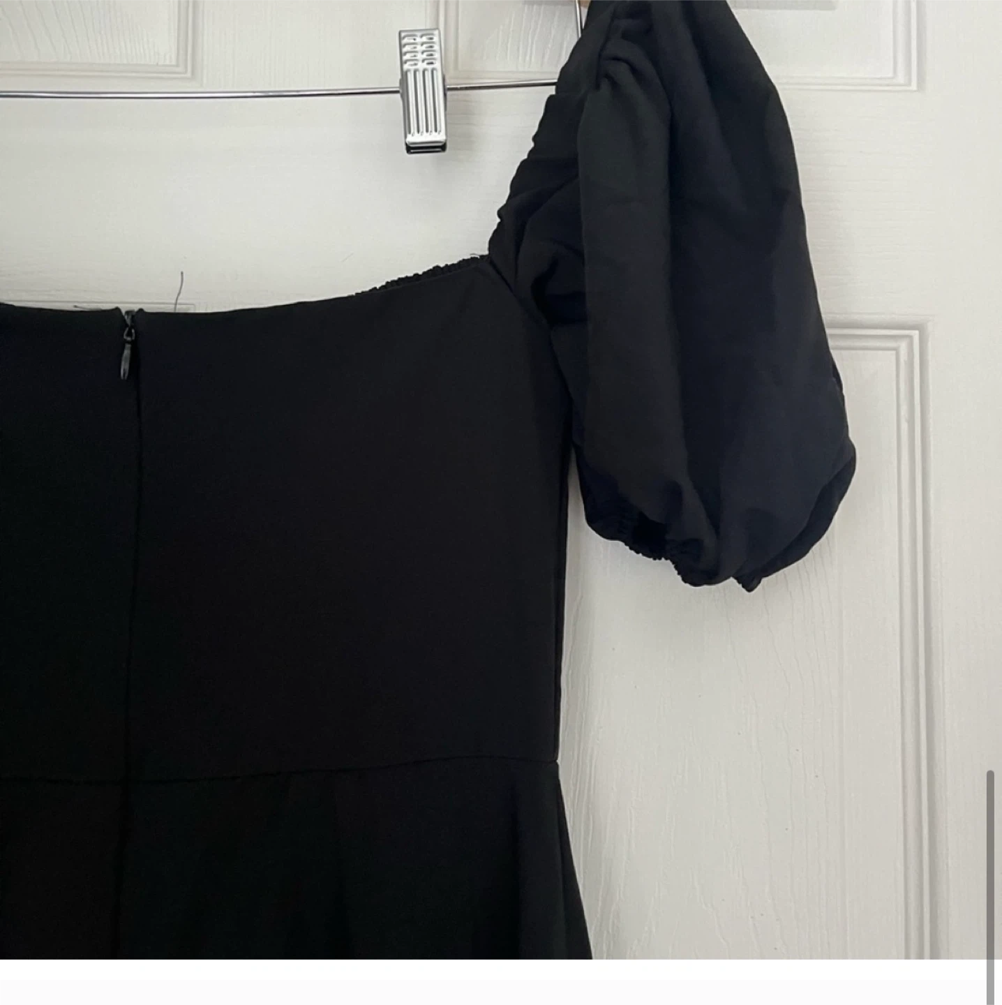 Black Puff Sleeve Midi Dress small size ( it has no tags) - photo 5