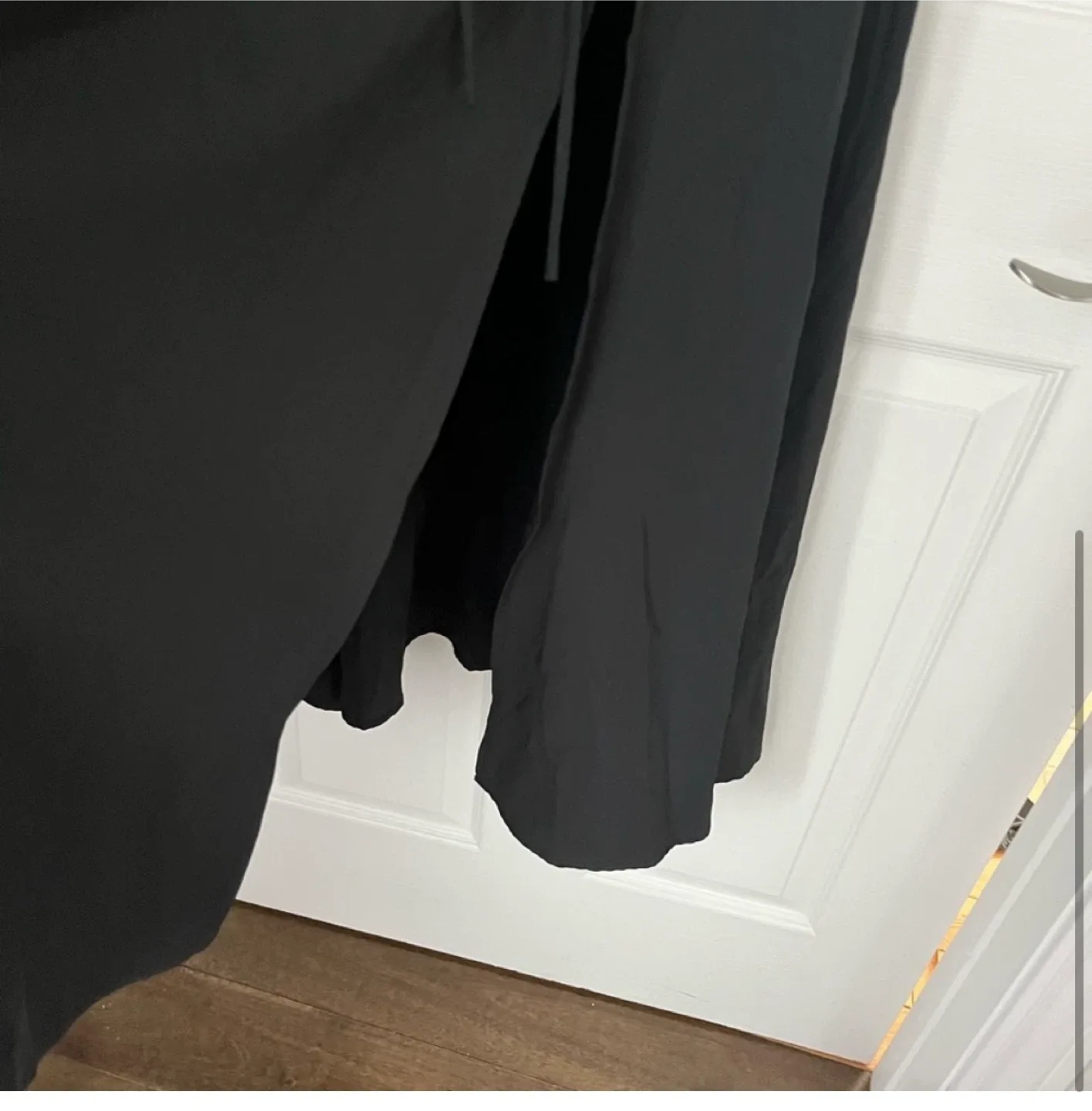 Black Puff Sleeve Midi Dress small size ( it has no tags) image indicator(3)