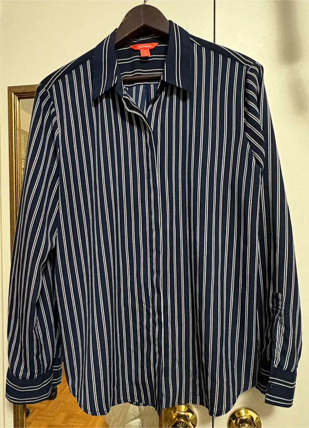 Joe Fresh Striped Blouse - Size L #cleanout
