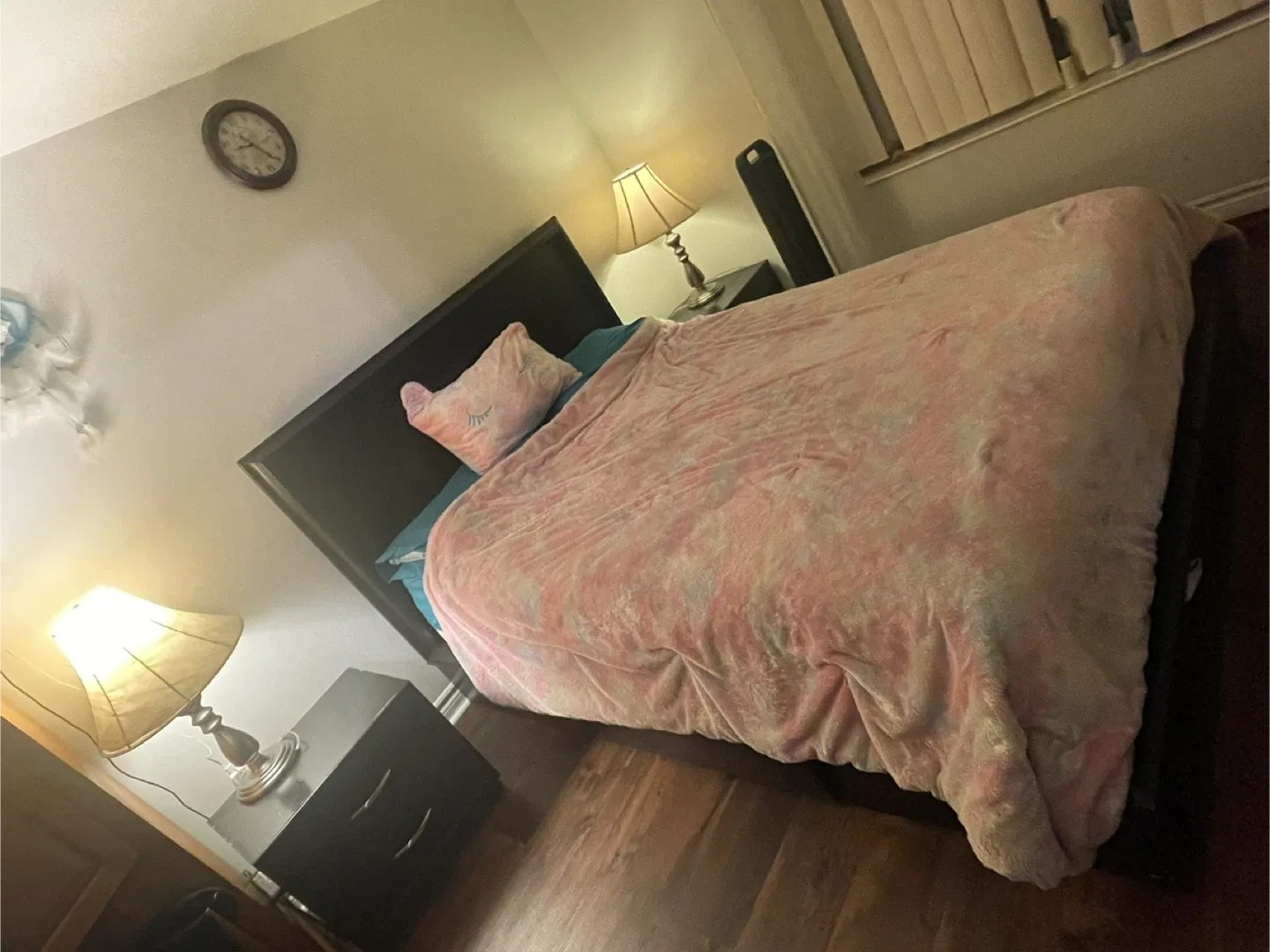 Queen Bed Frame with mattress