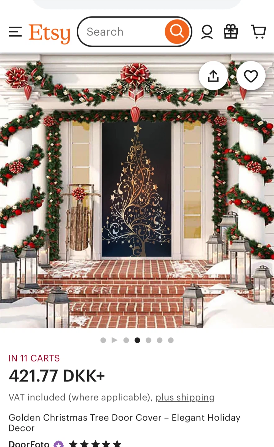 Christmas Tree Door Cover #Cleanout