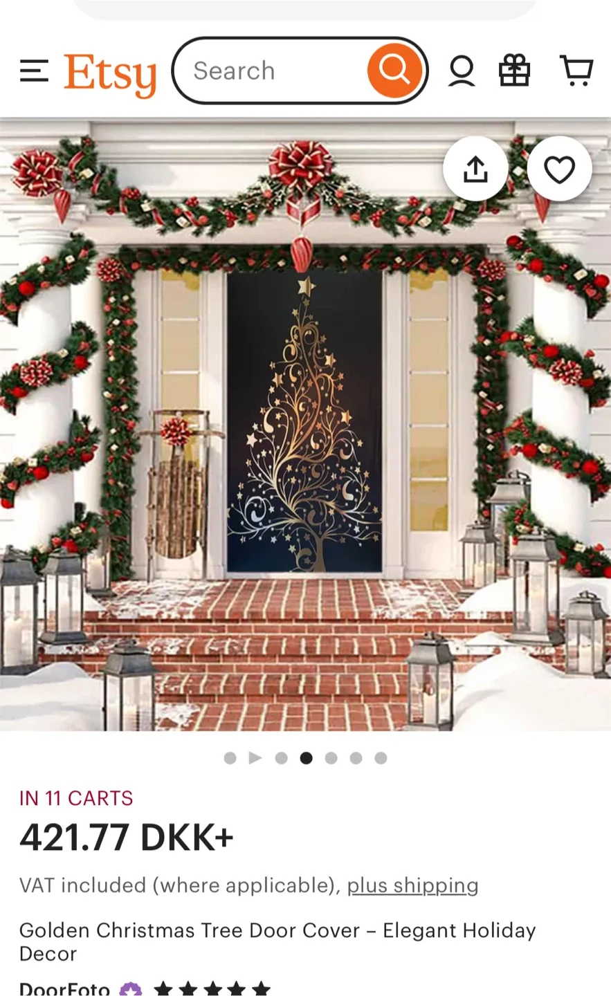 Christmas Tree Door Cover #Cleanout