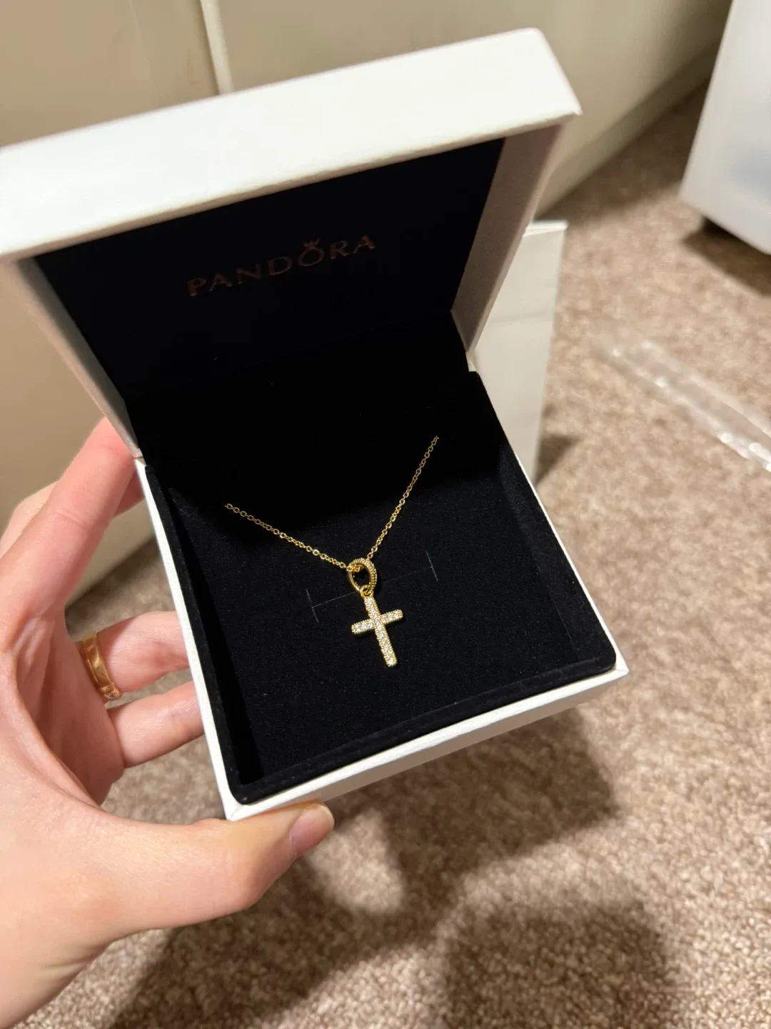 Pandora Cross Pendant Necklace