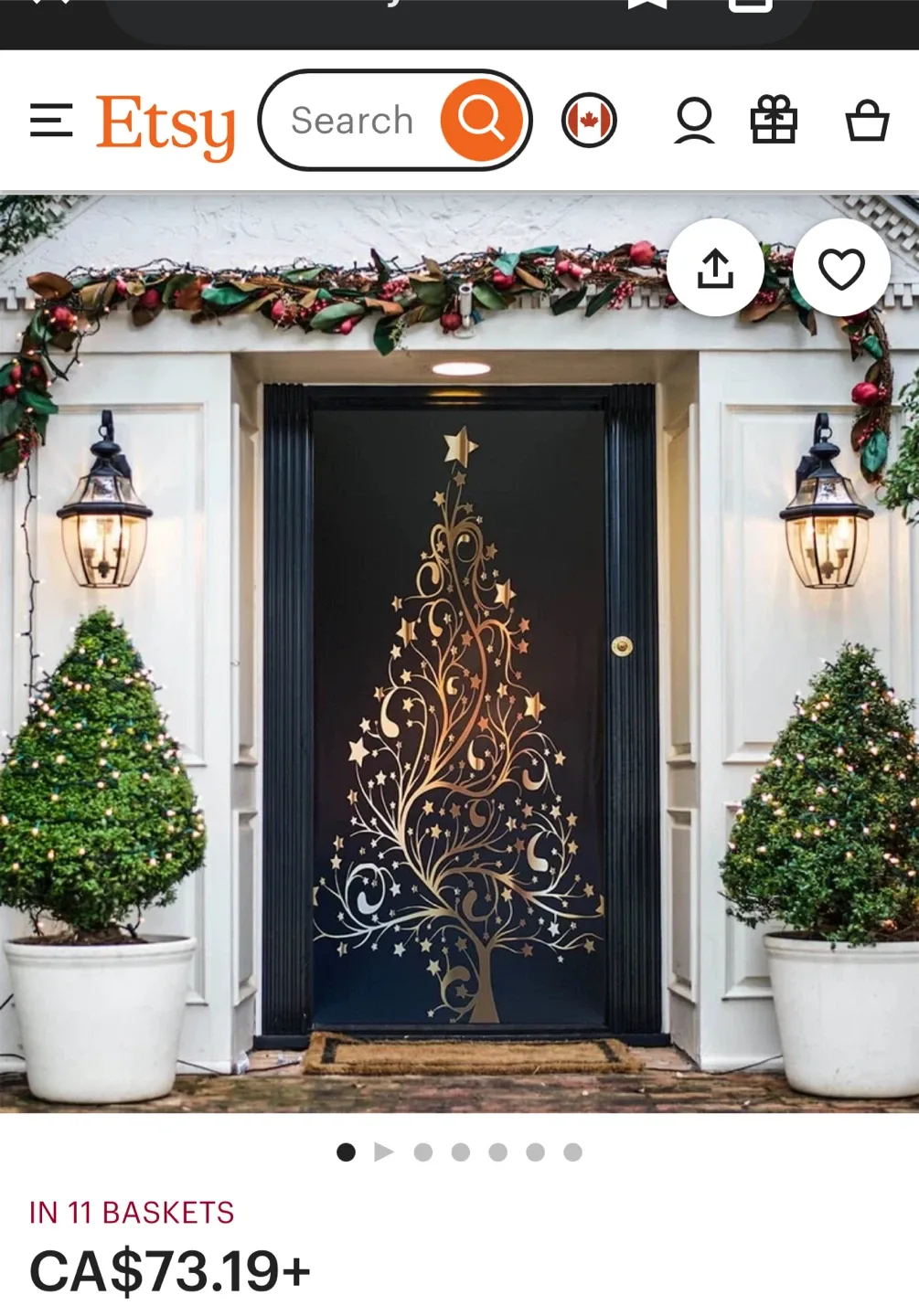 Christmas Tree Door Cover #Cleanout image indicator(4)