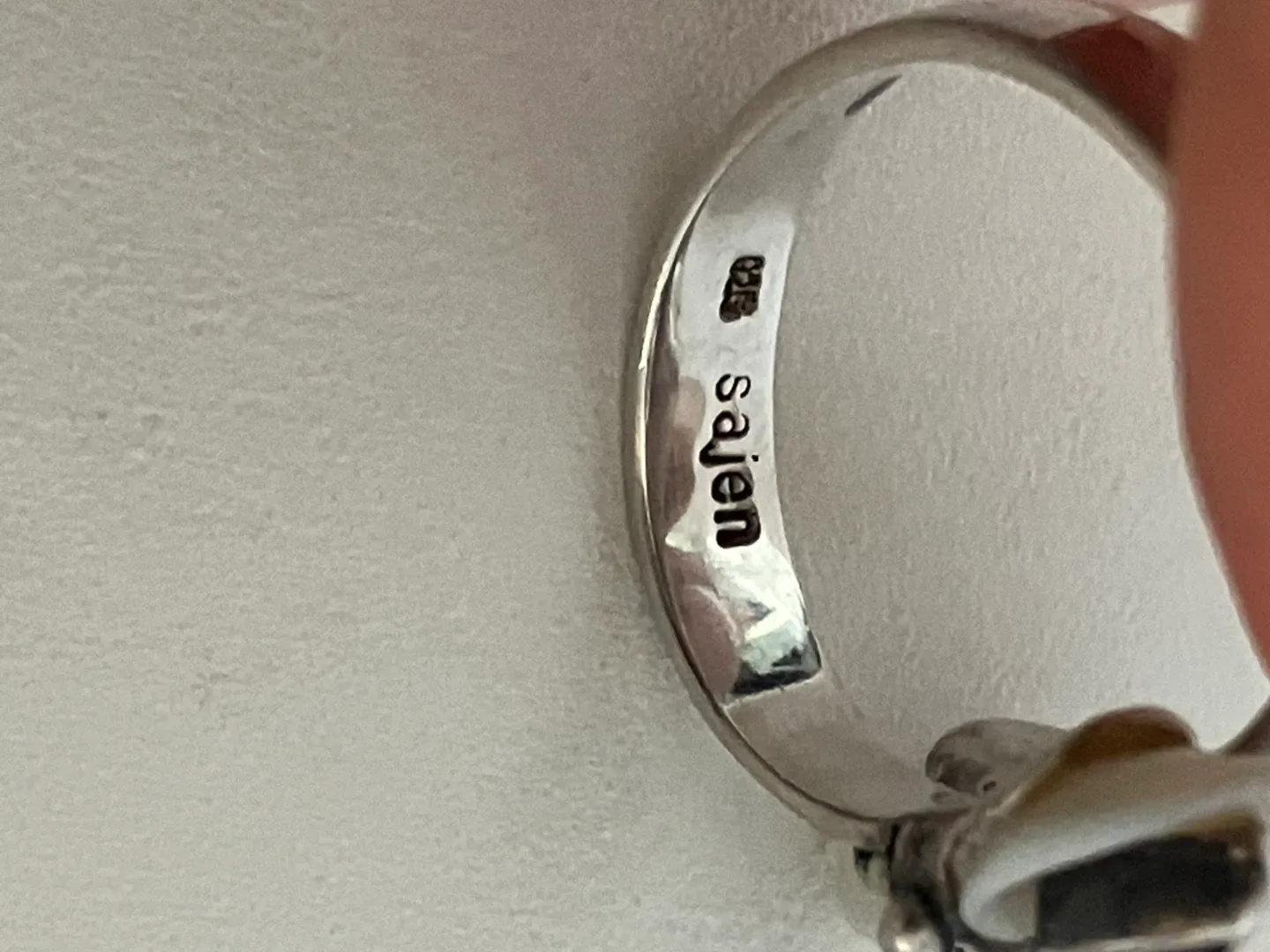 Mother of Pearl & Amethyst 925 Sterling Silver ring image indicator(6)