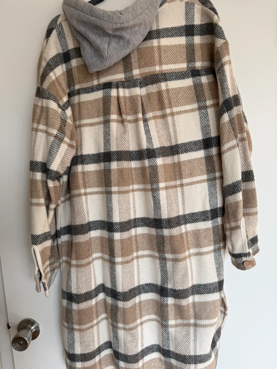 Urban Modesty Plaid Hooded Shacket - photo 2