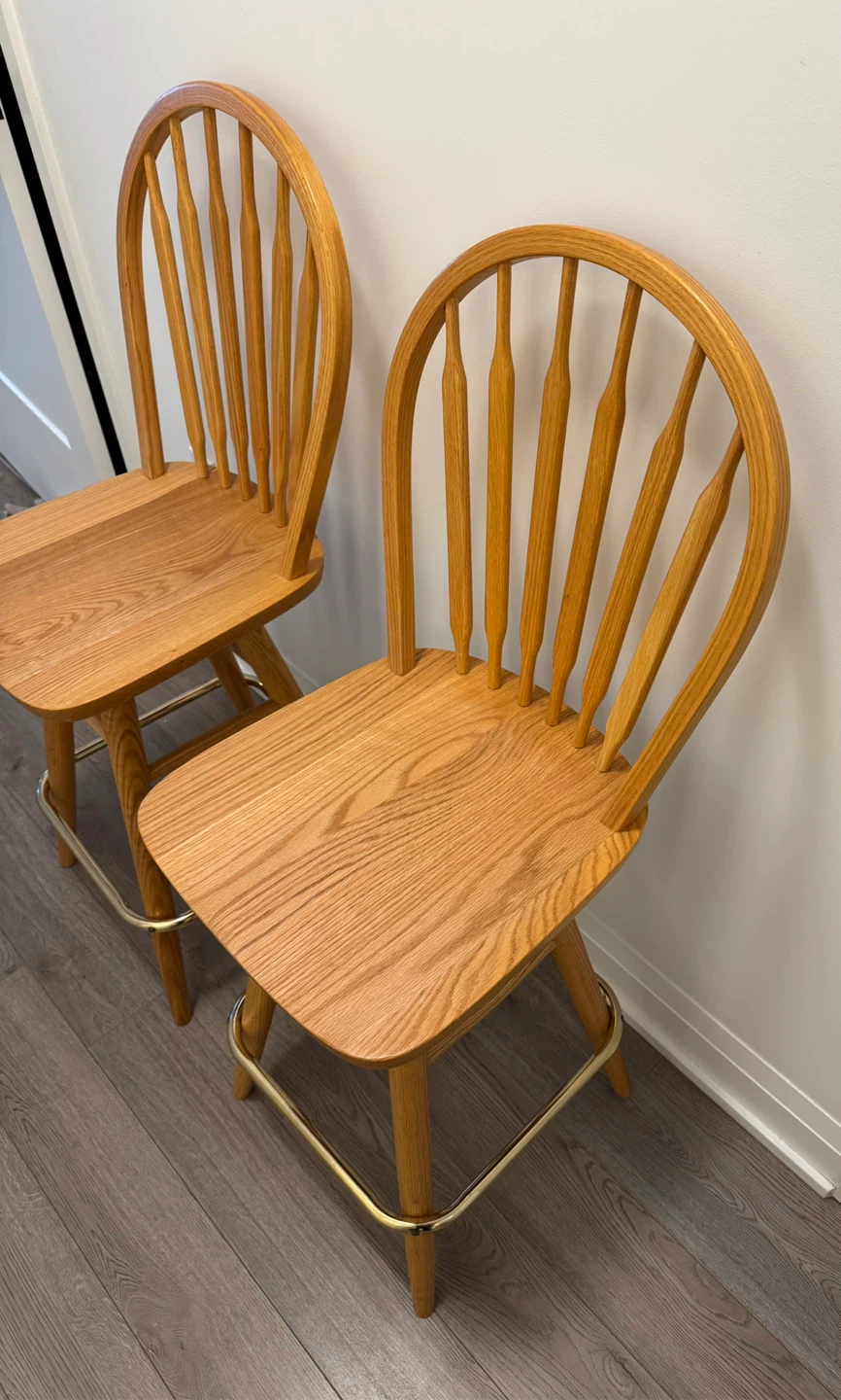 Wooden Bar Stools - Set of 2 - photo 3