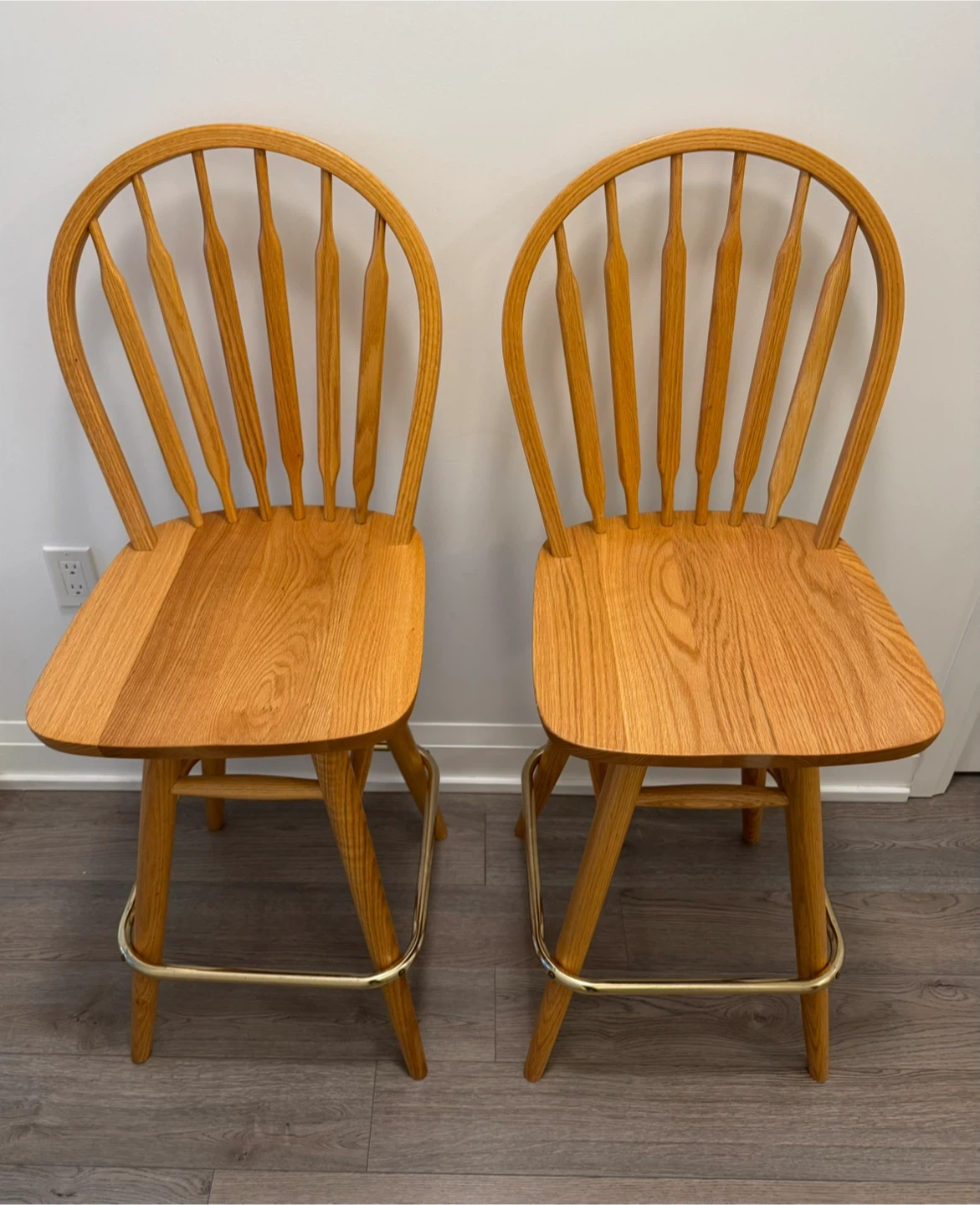 Wooden Bar Stools - Set of 2 - photo 2