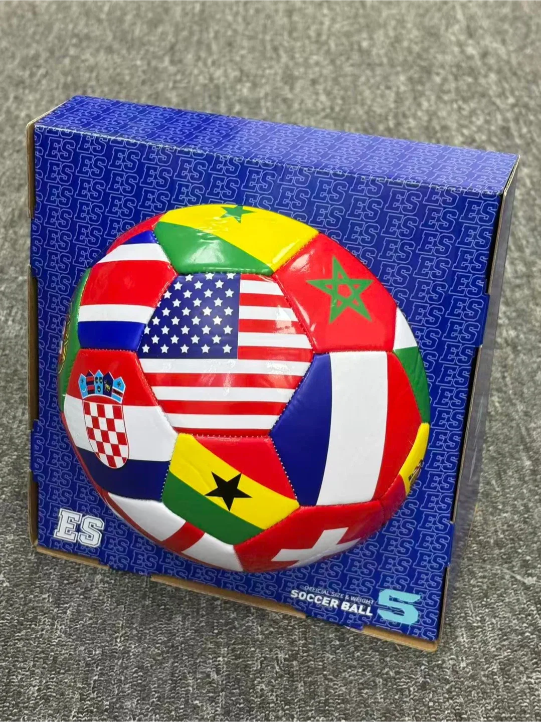 Size 5 Soccer Ball - Flags of the World