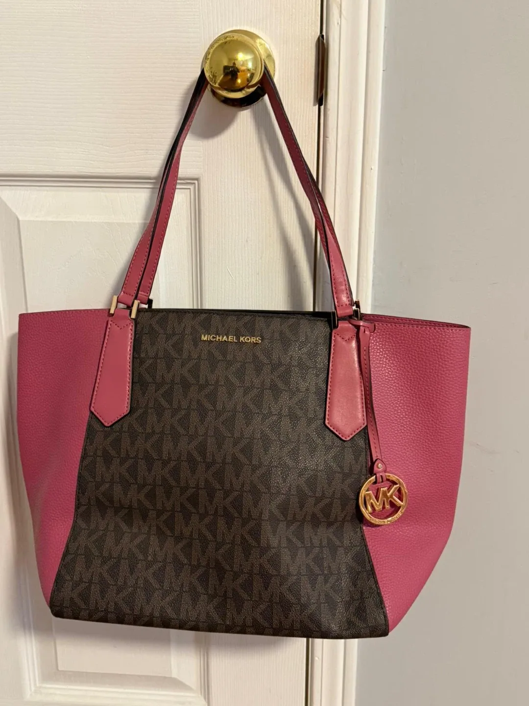 Michael Kors Tote Bag - Pink & Brown