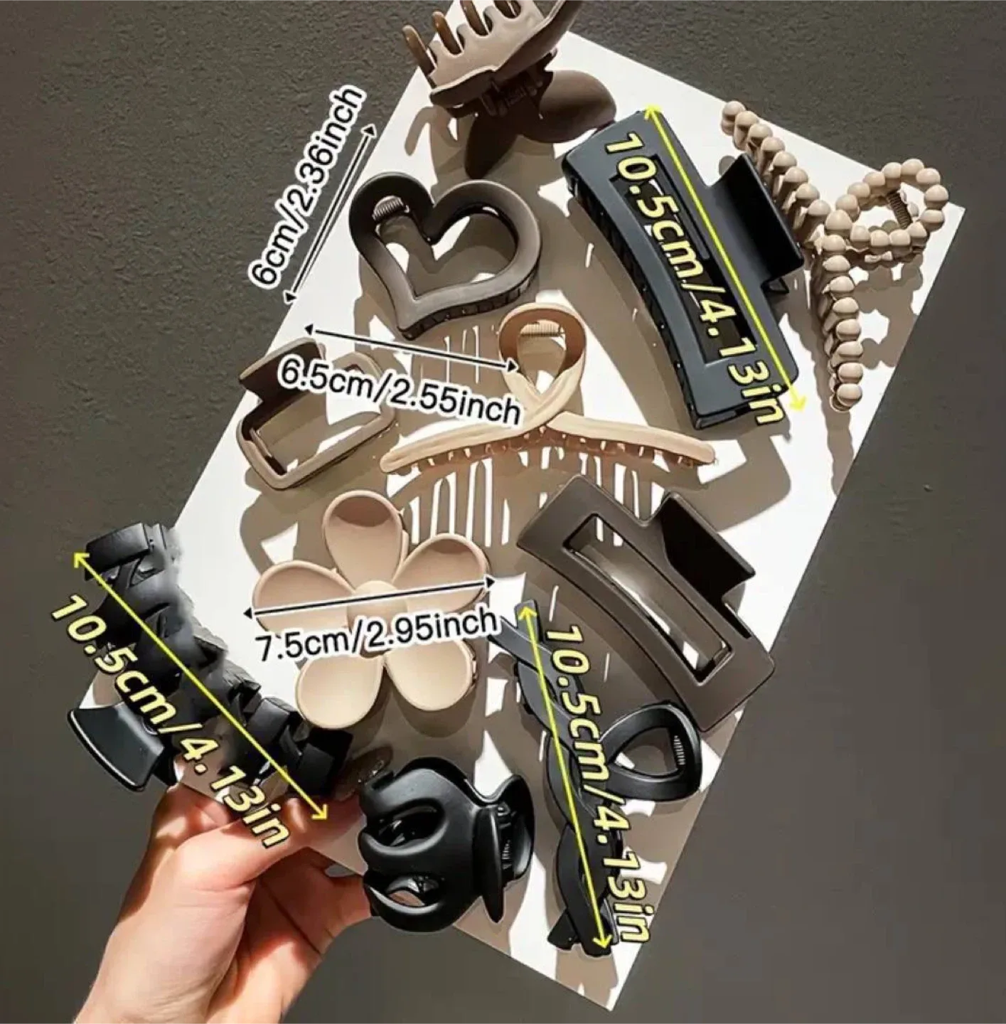 Hair Claw Clips 11 pcs image indicator(2)