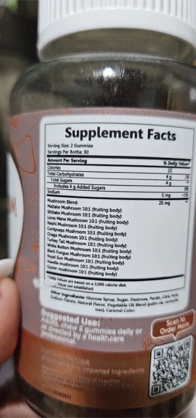 Wholesome Health Mushroom Mind Boost - 60 Gummies image indicator(3)