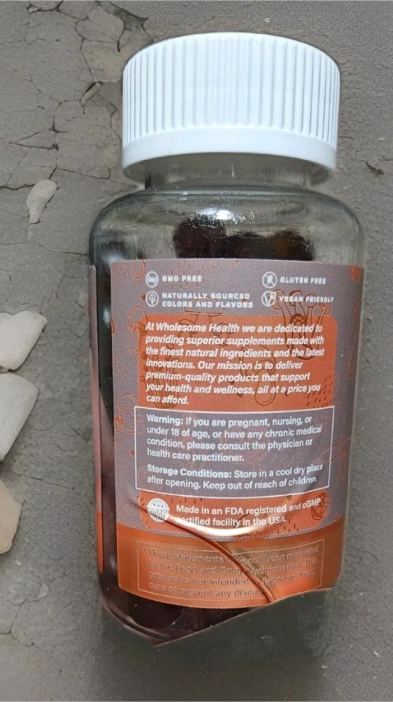 Wholesome Health Mushroom Mind Boost - 60 Gummies image indicator(2)