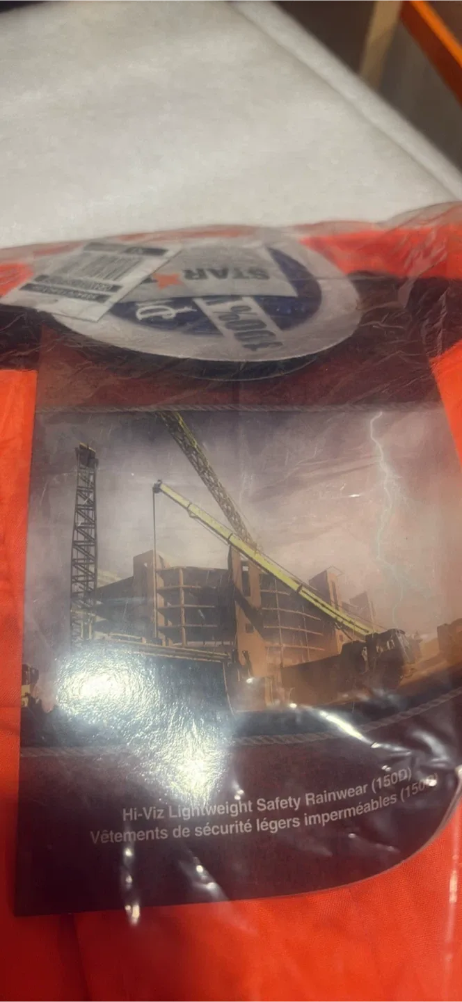 New Star-Tex Hi-Viz Lightweight Safety Rainwear (XL) image indicator(3)