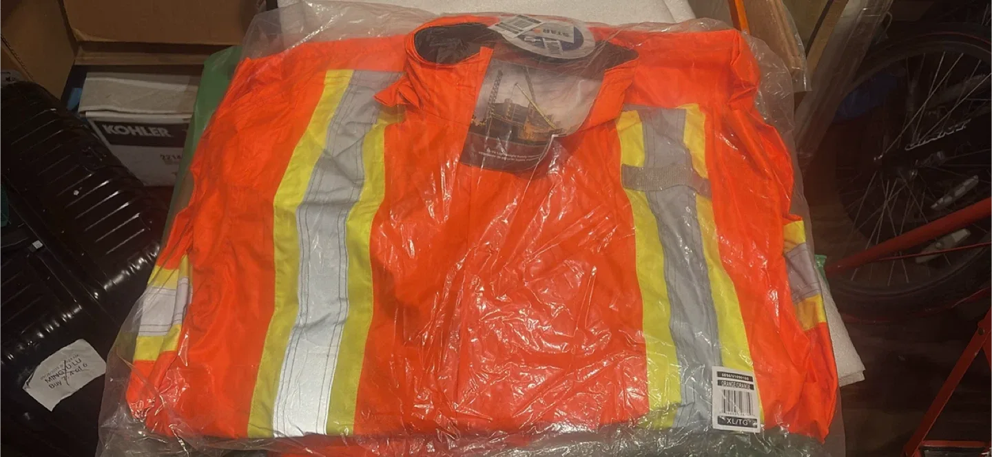 New Star-Tex Hi-Viz Lightweight Safety Rainwear (XL)