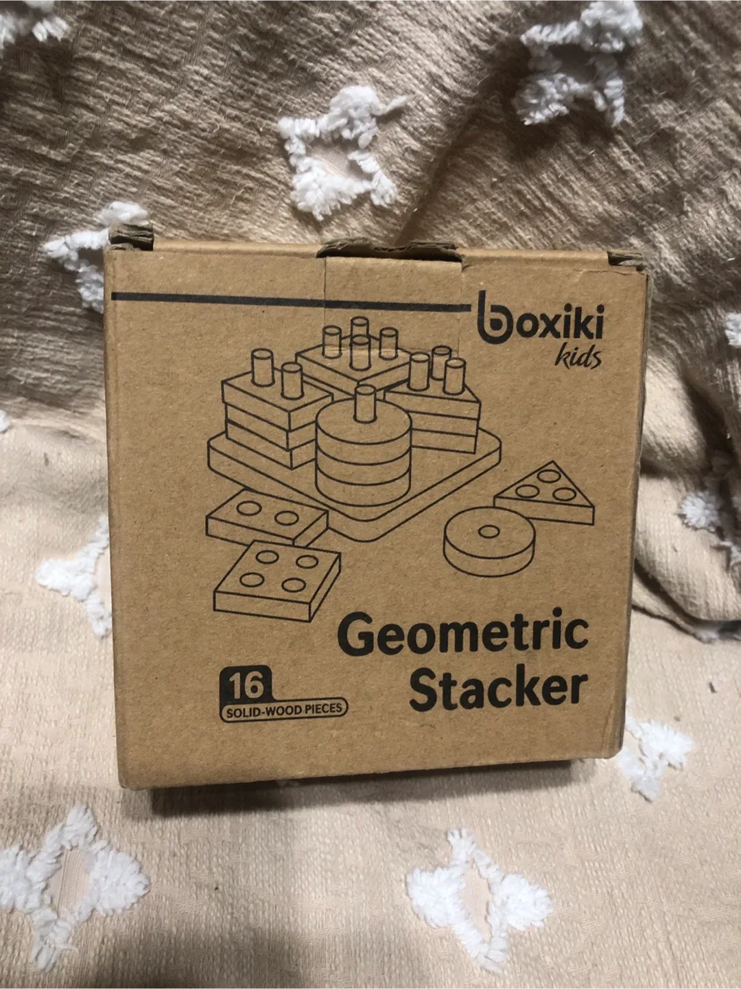 NEW -Wooden Geometric Shape Sorter Puzzle Toy image indicator(5)