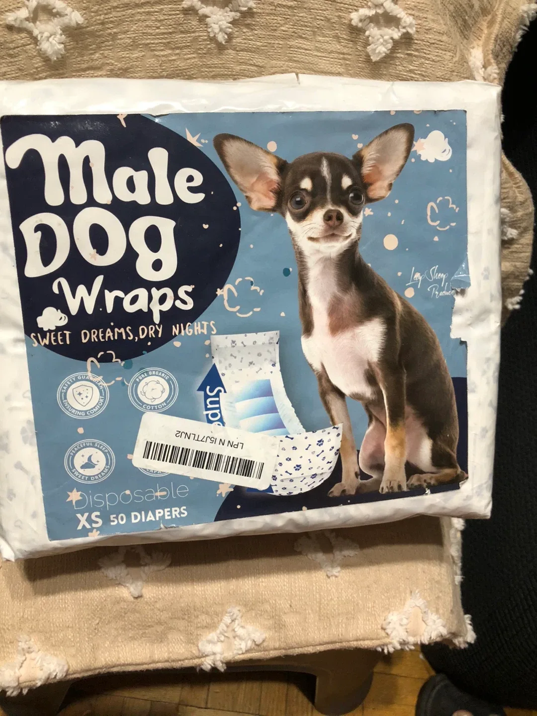 Male Dog Wraps - XS Disposable Diapers