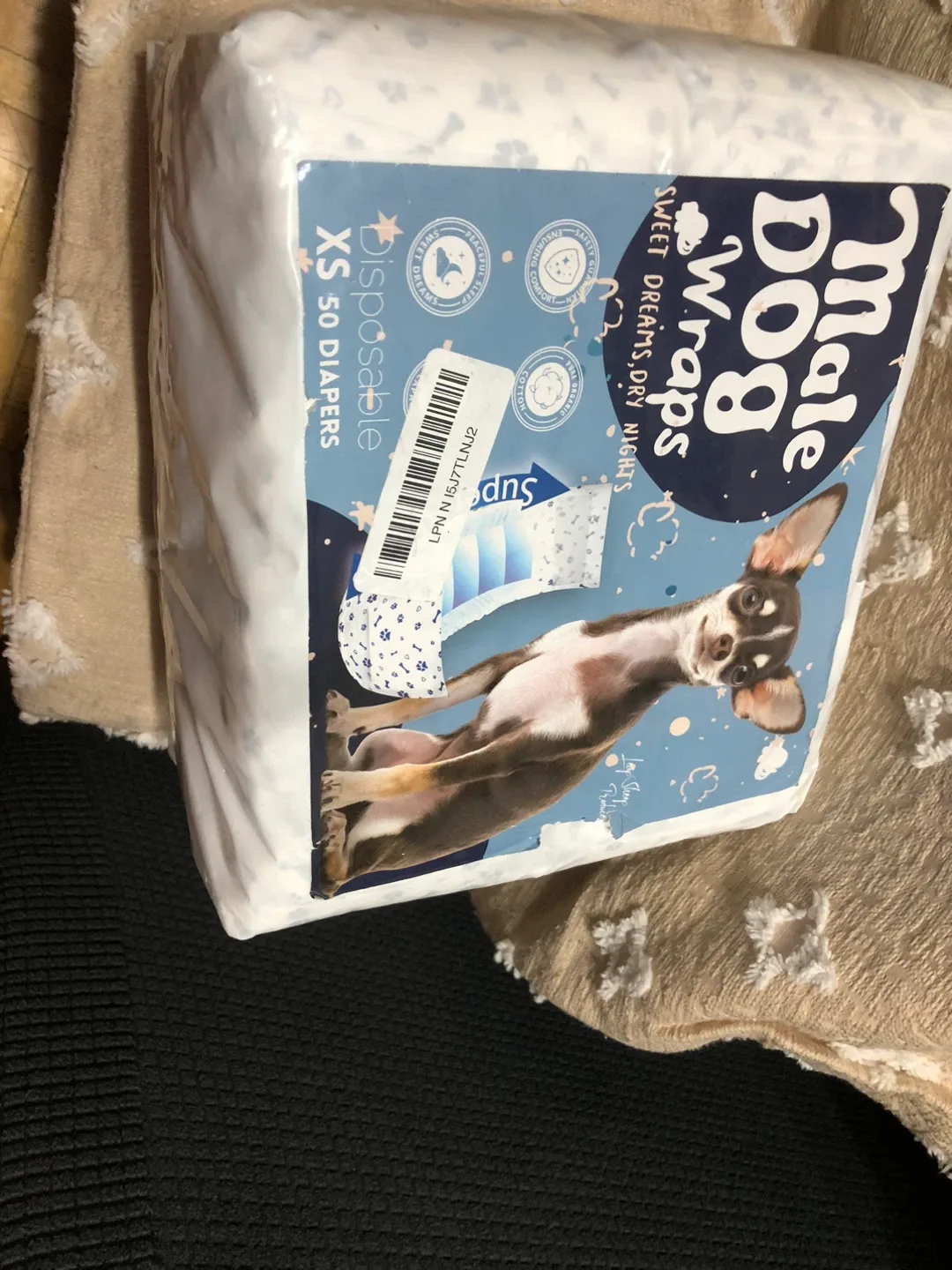 Male Dog Wraps - XS Disposable Diapers image indicator(6)