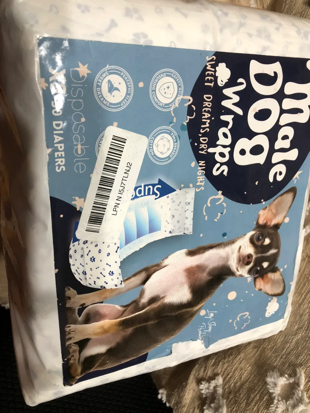 Male Dog Wraps - XS Disposable Diapers image indicator(5)