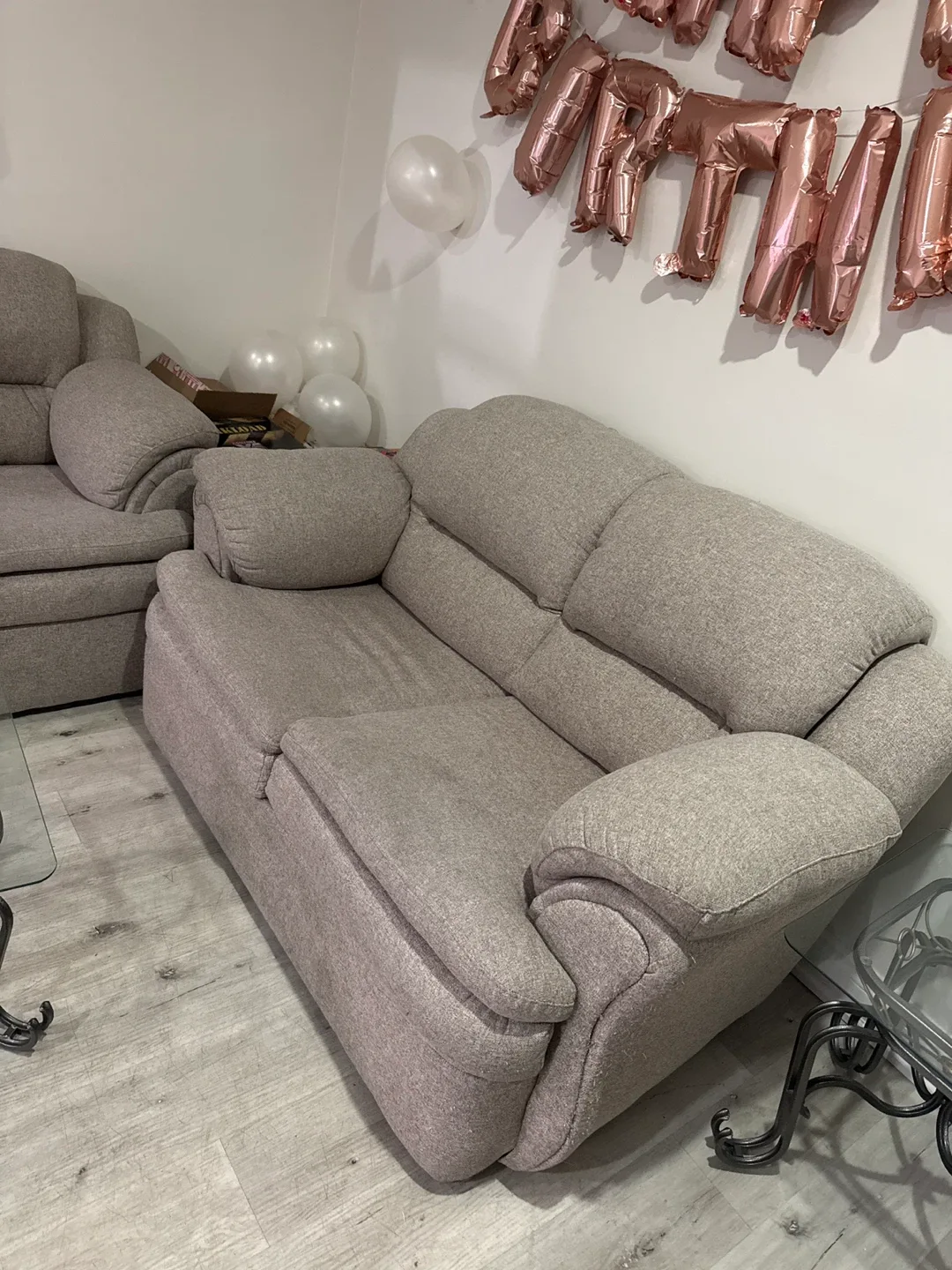 Beige Sofa Set - Couch and Loveseat image indicator(3)