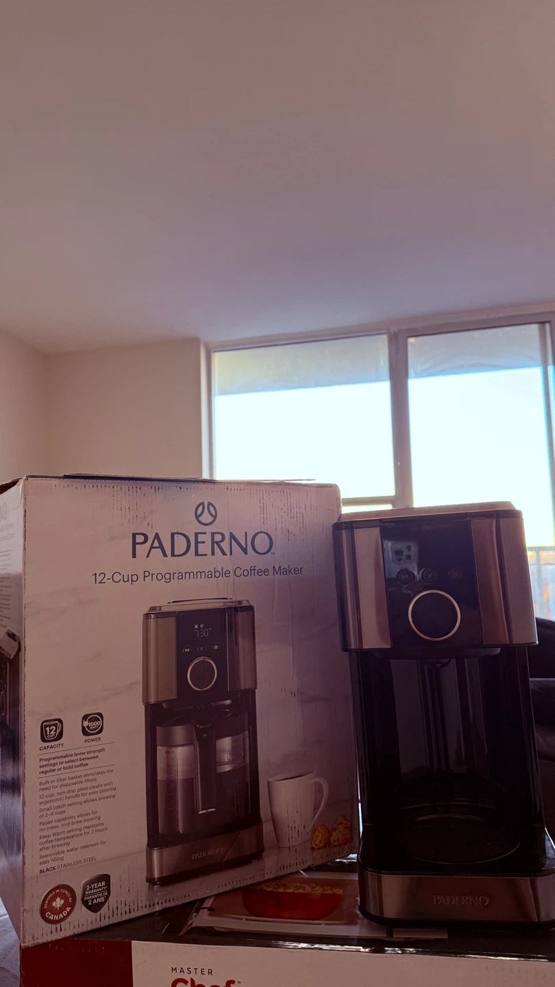 Paderno 12-Cup Programmable Coffee Maker - New in Box! - photo 4