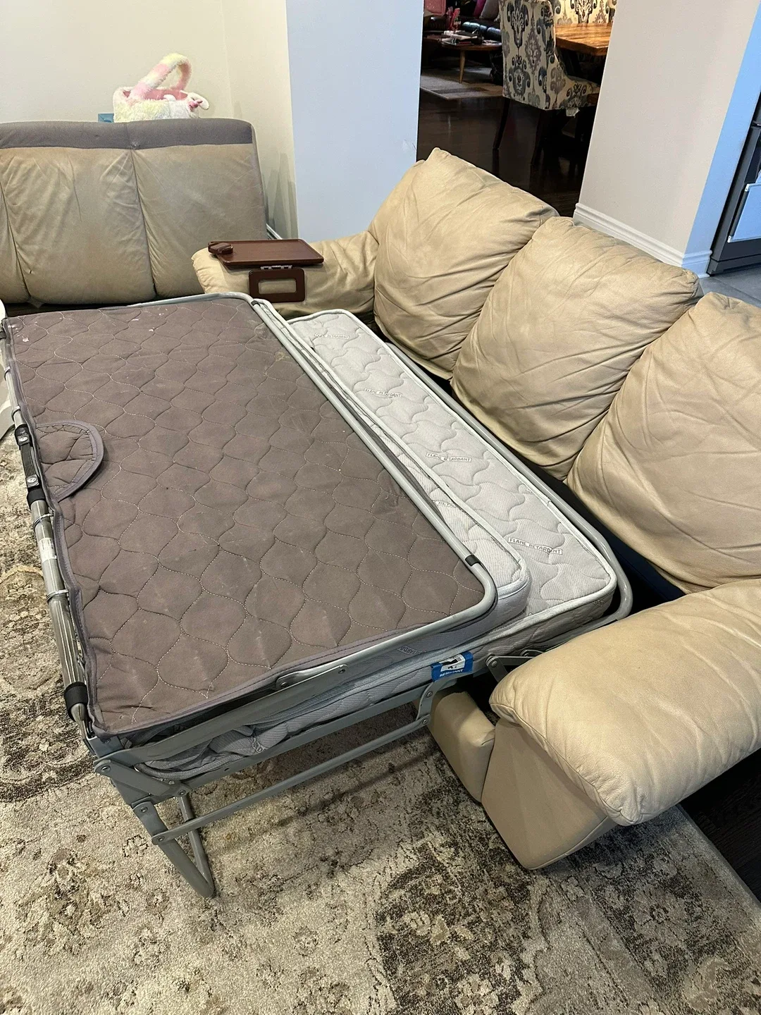 Leather Sofa Bed – 82” Long image indicator(5)