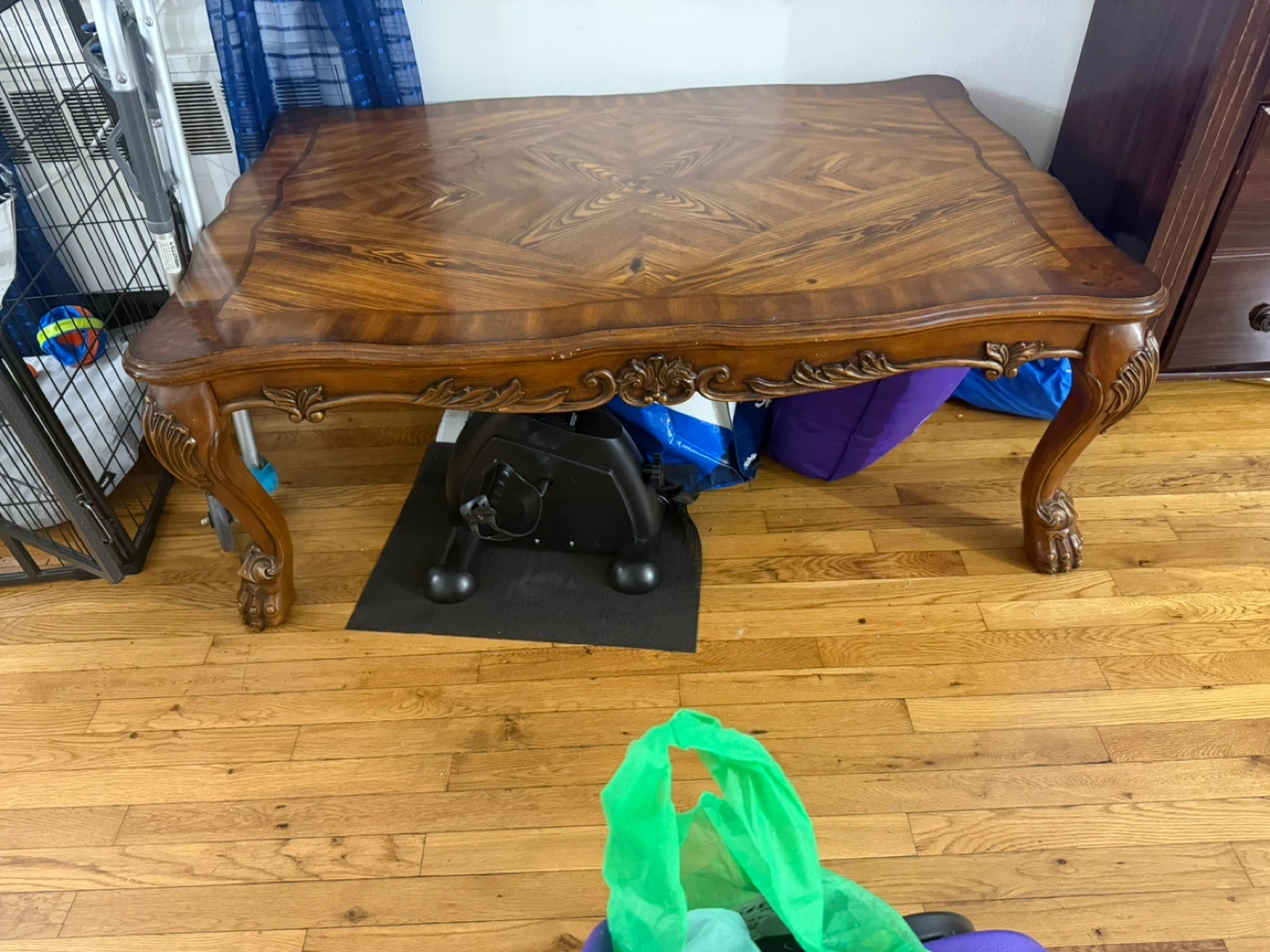 Ornate Wood Coffee Table - photo 3