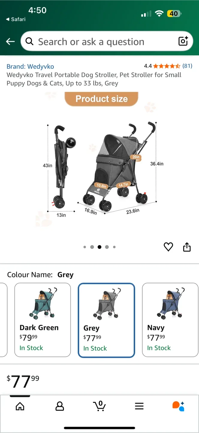 Wedyvyko Pet Stroller - BNIB image indicator(2)
