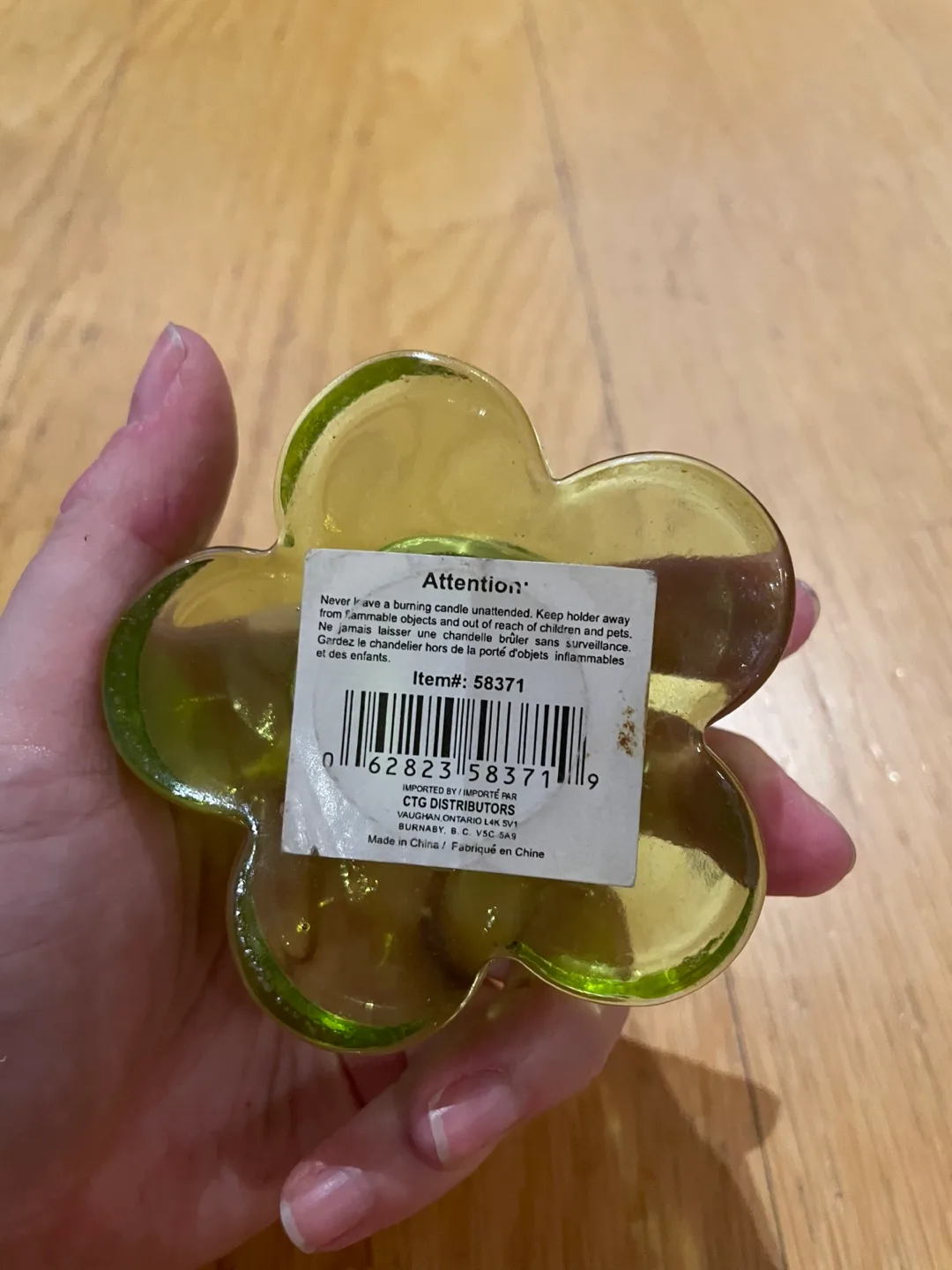 Green Daisy Tealight Holder image indicator(3)