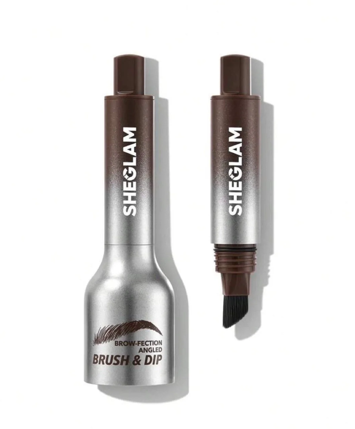 SHEGLAM Brow-fection Angled Brush & Dip,chocolate image indicator(8)